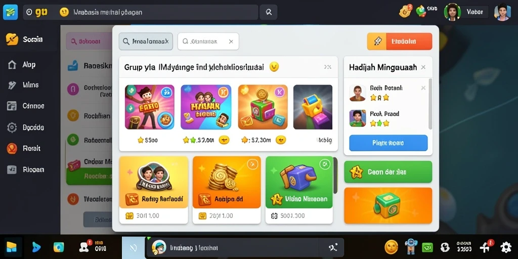 Screenshot aplikasi HPTOTO dengan tampilan permainan slot yang menarik.